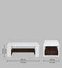 Marcel Coffee Table In White & Wenge Finish