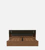 Marcel King Size Bed in Brown Finish With Hydraulic Storage