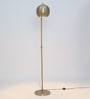Marcelo Brass Metal Shade Club Floor Lamp With Metal Base