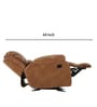 Marco Leatherette Manual 3 Seater Recliner In Tan Colour