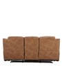 Marco Leatherette Manual 3 Seater Recliner In Tan Colour