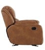 Marco Leatherette Manual 3 Seater Recliner In Tan Colour