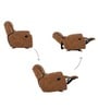 Marco Leatherette Manual 3 Seater Recliner In Tan Colour