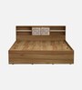 Marcus King Size Bed in Dark Wenge Finish with Box Storage
