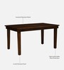 Marden Sheesham Wood 6 Seater Dining Set in Scratch Resistant Provincial Teak Finish