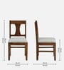 Marden Sheesham Wood 4 Seater Dining Set In Provincial Teak Finish