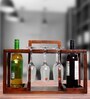 Mareita Brown Mango Wood Wine Bottle Holder