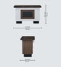 Margaret Office Table 1.4 M In Brown Colour