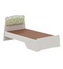 Marge Single Bed In Frosty White Finish With Drawer Storage