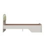 Marge Single Bed In Frosty White Finish With Drawer Storage