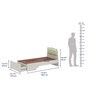 Marge Single Bed In Frosty White Finish With Drawer Storage