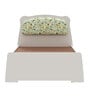 Marge Single Bed In Frosty White Finish With Drawer Storage