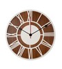 Maria Engineered Wood White Wall Clock