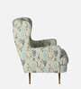 Maria Fabric Wing Chair In Multicolour
