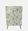 Maria Fabric Wing Chair In Multicolour