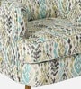 Maria Fabric Wing Chair In Multicolour