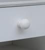 Maria Solid Wood Bedside Table in White Finish