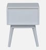 Maria Solid Wood Bedside Table in White Finish