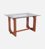 Mariager Acacia Wood 4 Seater Dining Set In Natural Glazed Finish with Grey Leatherette Mariager Acacia Wood 4 Seater Dining Set In Natural Glazed Finish with Grey Leatherette