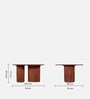 Mariager Acacia Wood 4 Seater Dining Set in Natural Glazed Finish With Off White leatherette Mariager Acacia Wood 4 Seater Dining Set in Natural Glazed Finish With Off White leatherette