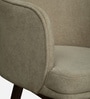 Mariager Acacia Wood Dining Chair with Revolving In Suede Fabric