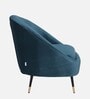 Mariana Velvet Lounge Chair In Teal Color With Foot Stool