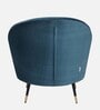 Mariana Velvet Lounge Chair In Teal Color With Foot Stool