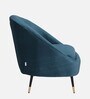Mariana Velvet Lounge Chair In Teal Color With Foot Stool