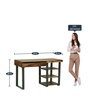 Mariann Sheesham Wood Study Table Rustic Teak