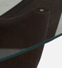 Mariano Mango Wood Large Coffee Table In Wirebrush Walnut Finish With Glass Top