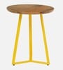 Mariano Metal End Table In  Scratch Resistant Yellow Colour