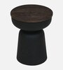 Mariano Metallic End Table In Off Black Finish