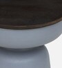 Mariano Metallic End Table In Off Grey Finish