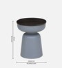 Mariano Metallic End Table In Off Grey Finish