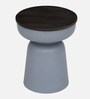 Mariano Metallic End Table In Off Grey Finish