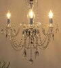 Marie 3 Arms Metal and Crystal Chandelier