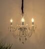 Marie 3 Arms Metal and Crystal Chandelier