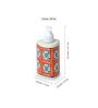 Marigold 230ml Bloom White & Orange Ceramic Soap Dispenser