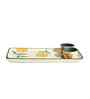 Marigold Chip & Dip Platter | Handpainted Stoneware