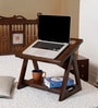Marigold Solid Wood Portable Table in Walnut Finish