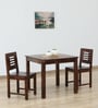 Marin Sheesham Wood 2 Seater Dining Set In Scratch Resistant Provincial Teak Finish