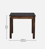 Marin Sheesham Wood 2 Seater Dining Set In Scratch Resistant Provincial Teak Finish