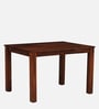 Marin Sheesham Wood 4 Seater Dining Set in Scratch Resistant Honey Oak Finish