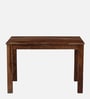 Marin Sheesham Wood 4 Seater Dining Set in Scratch Resistant Rustic Teak Finish
