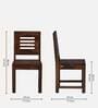 Marin Sheesham Wood 4 Seater Dining Set in Scratch Resistant Rustic Teak Finish