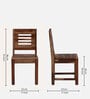 Marin Sheesham Wood 6 Seater Dining Set In Scratch Resistant Rustic Teak Finish