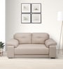 Evok Marina Leatherette 2 Seater Sofa in Beige Colour