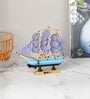 Marine Nautical Sailing Boat Ship Blue Wood Showpieces