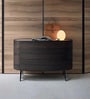 Marine Pine Wood Console Table in Dark Brown Finish