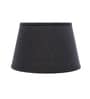 Mario Black Cotton Solid Lampshade